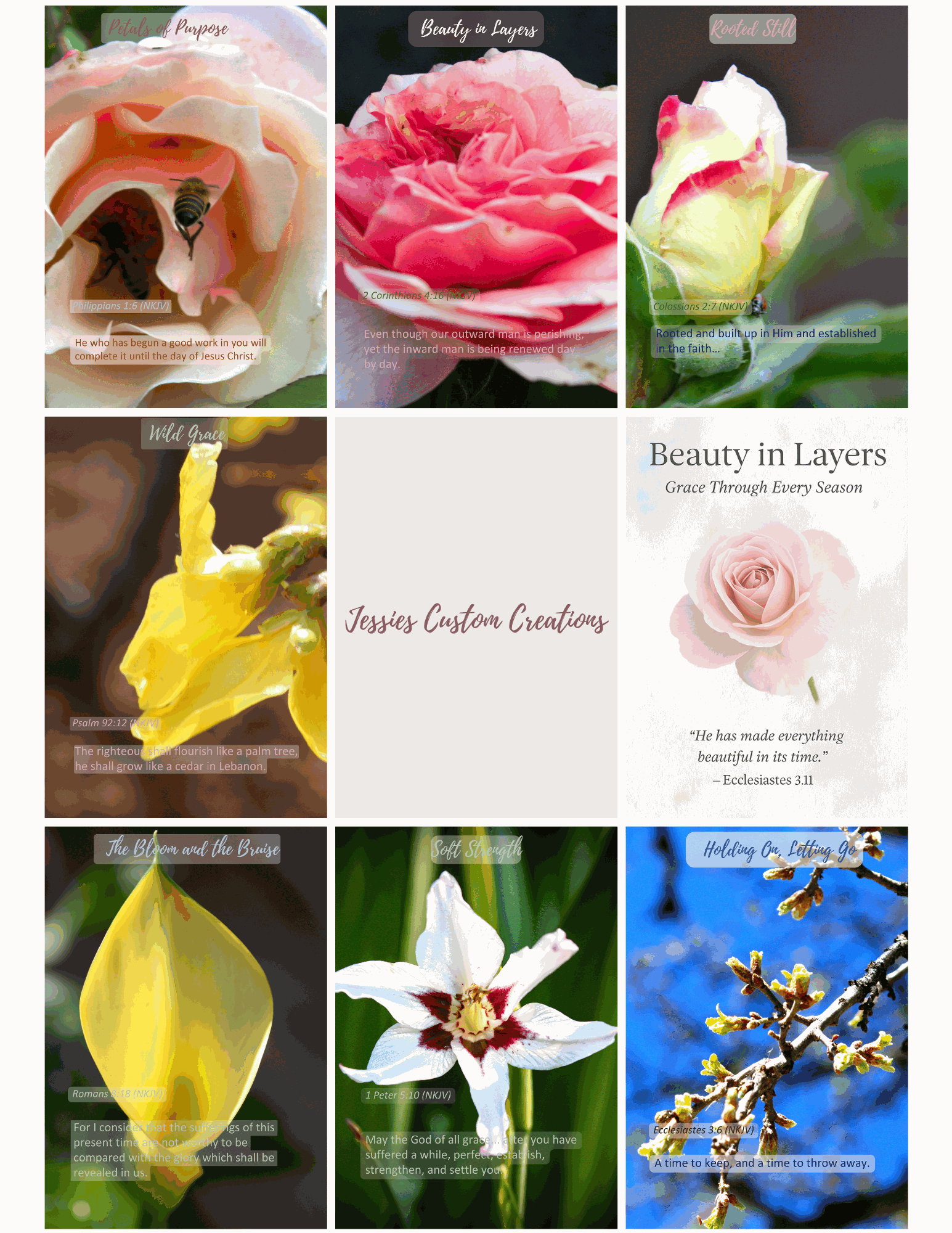 Beauty in Layers – 7 Printable Prayer Cards with Scripture